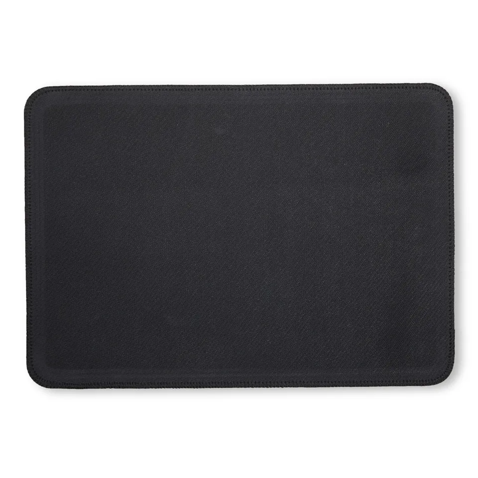 Mouse pad personalizado 25 × 35 cm na cor preto
