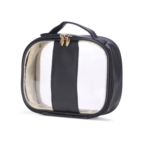 Necessaire de PVC e PU tamanho M personalizada