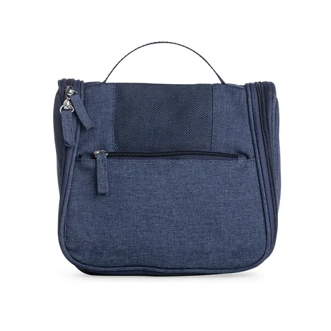 Necessaire organizadora personalizada com divisórias e com bolso frontal 15,5 × 19,5 cm
