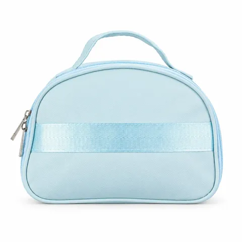 Necessaire de PU personalizada impermeável com zíper duplo