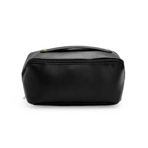 Necessaire de PU personalizada impermeável com abertura de 180° 11 × 22,5 cm