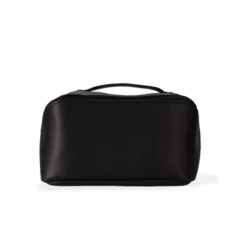 Necessaire de PU personalizada impermeável com abertura de 180° 13 × 23 cm