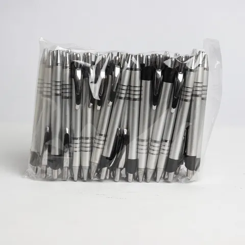 Pacote c/ 50 pçs caneta plástica