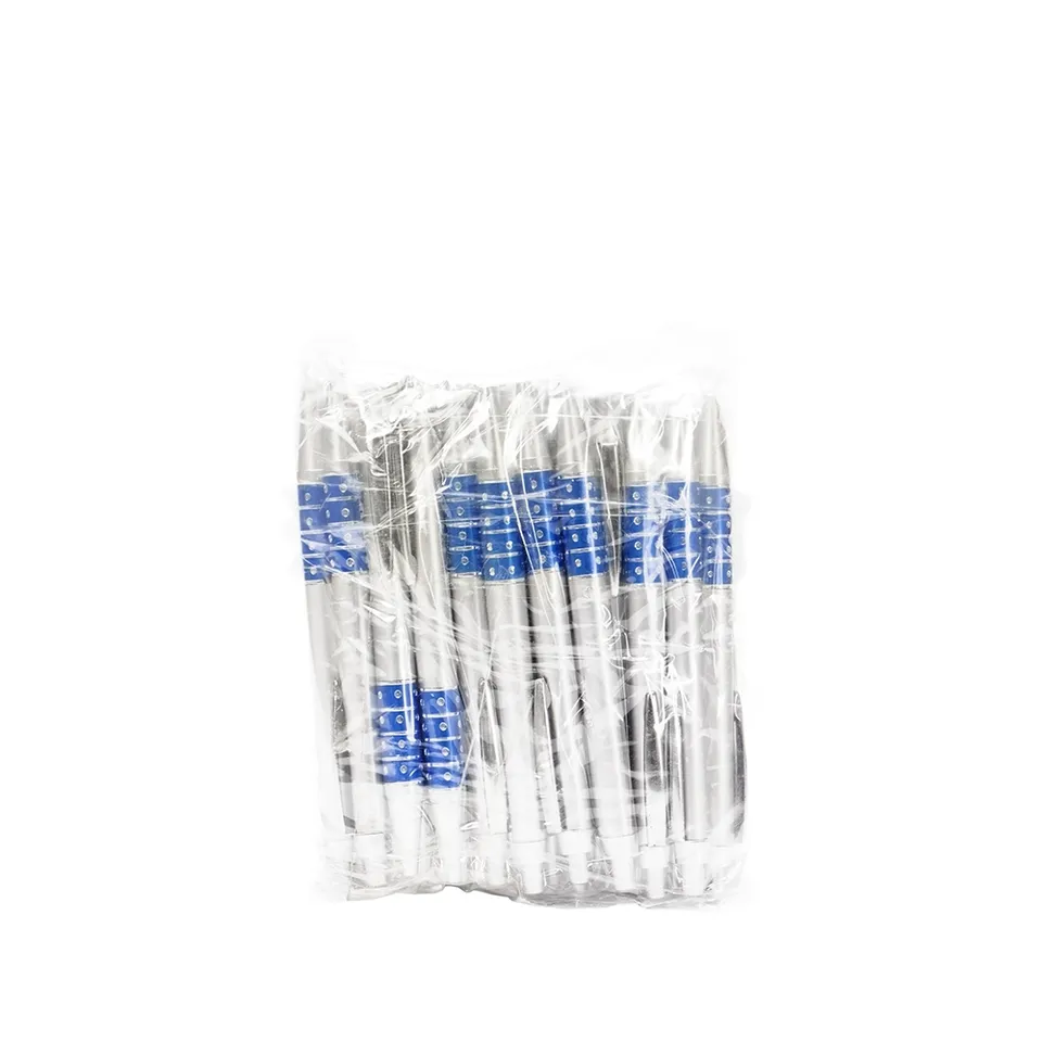 Pacote caneta plástica com 50PÇS na cor azul