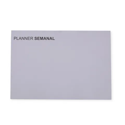Planner semanal personalizado 55 folhas branco