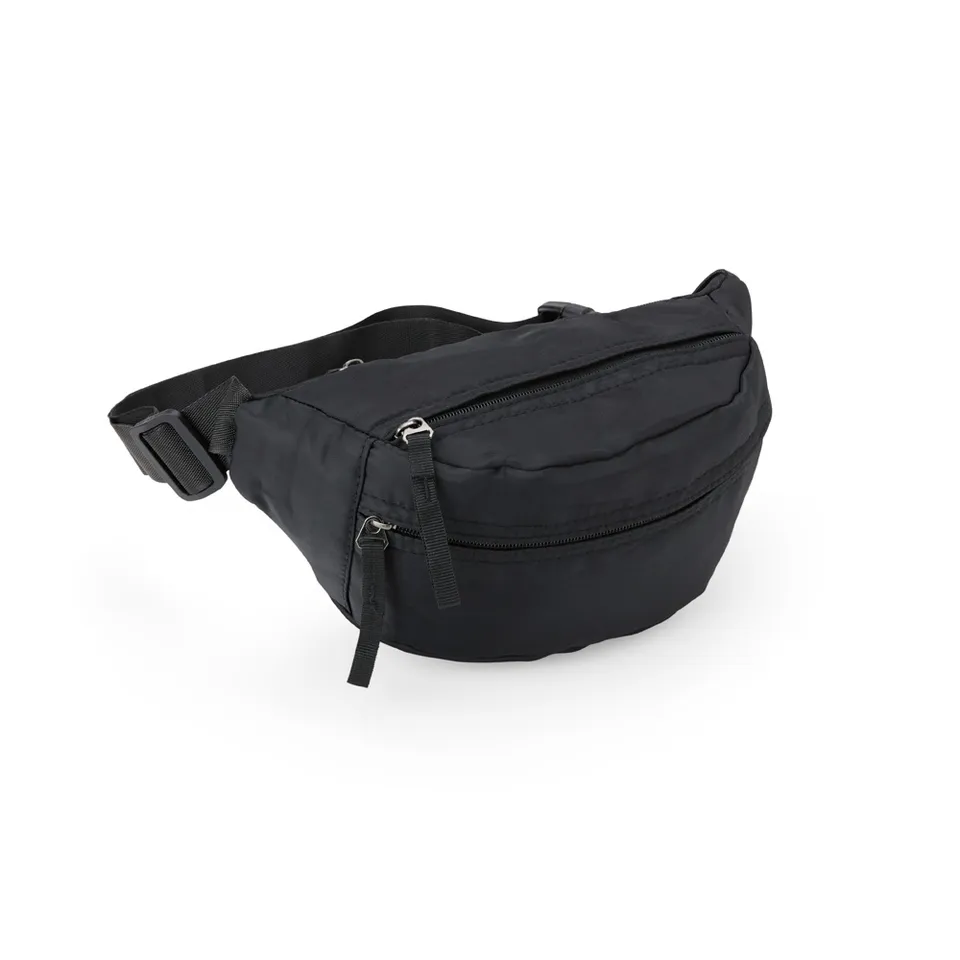 Pochete de poliéster na cor preto
