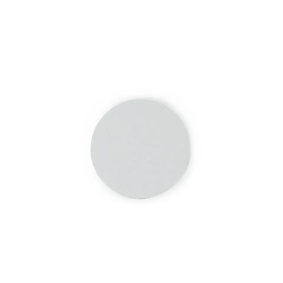Porta-copos de couro sintético absorvente na cor branco