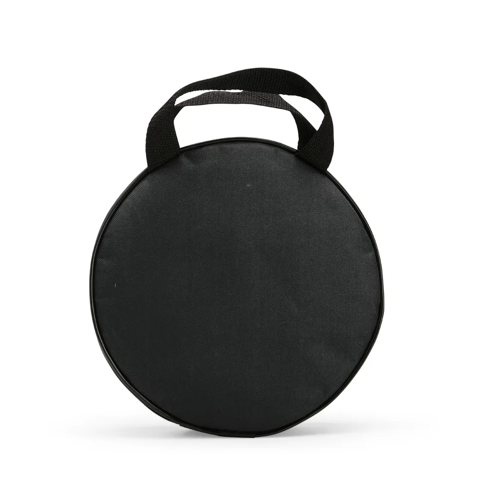 Porta-pratos poliéster na cor preto