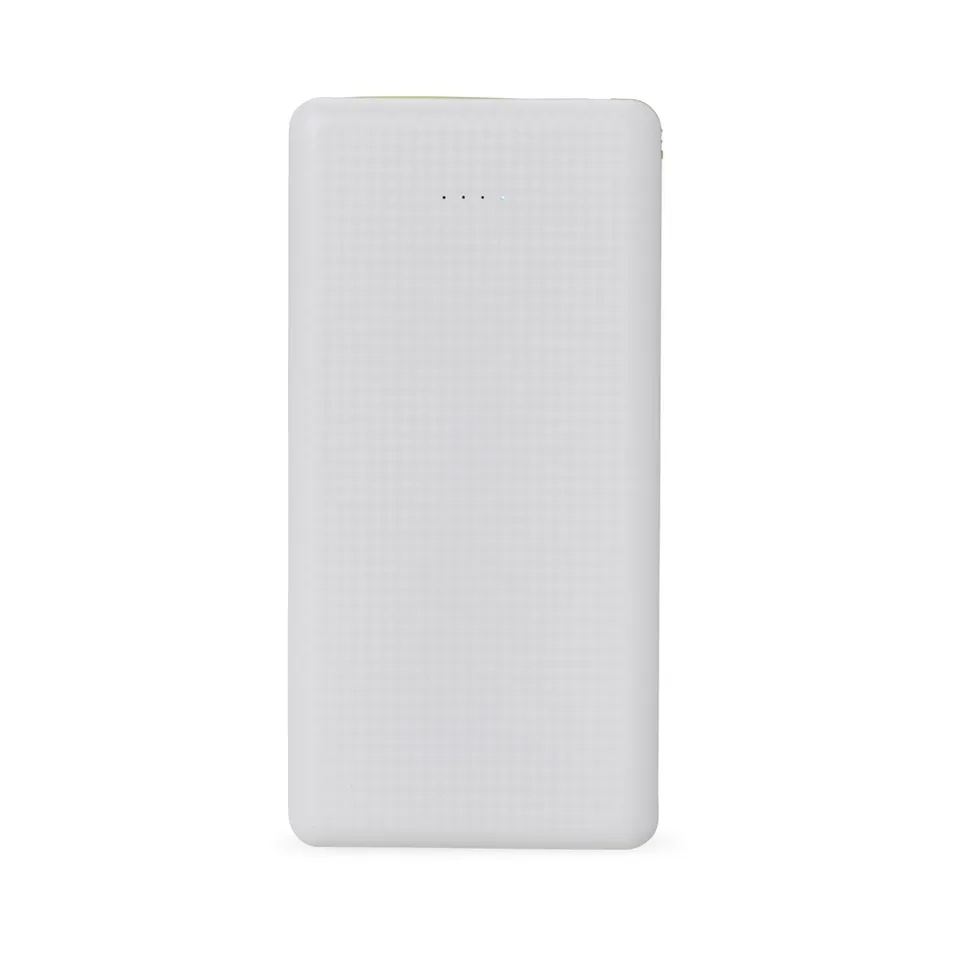 Power bank personalizado 10.000 mAh na cor branco