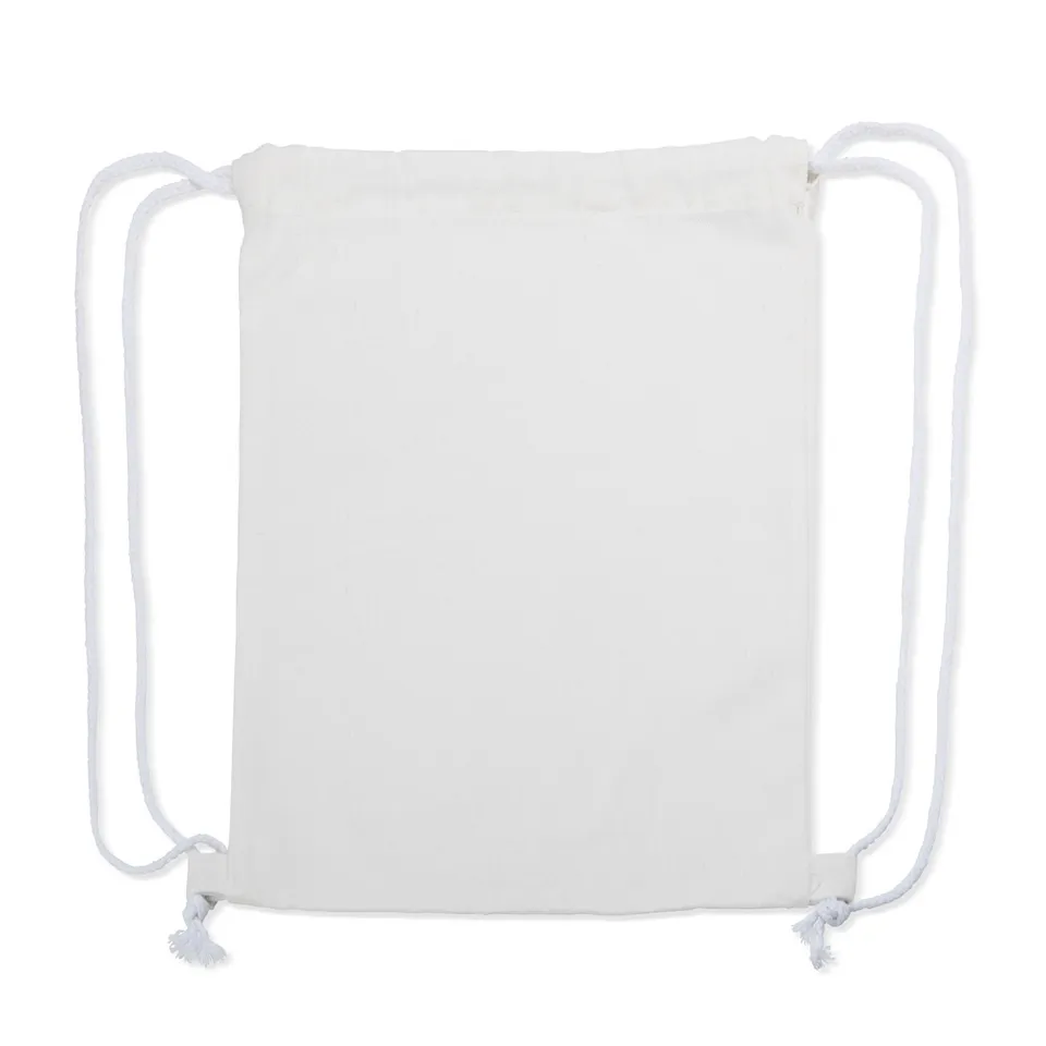 Sacochila algodão na cor branco