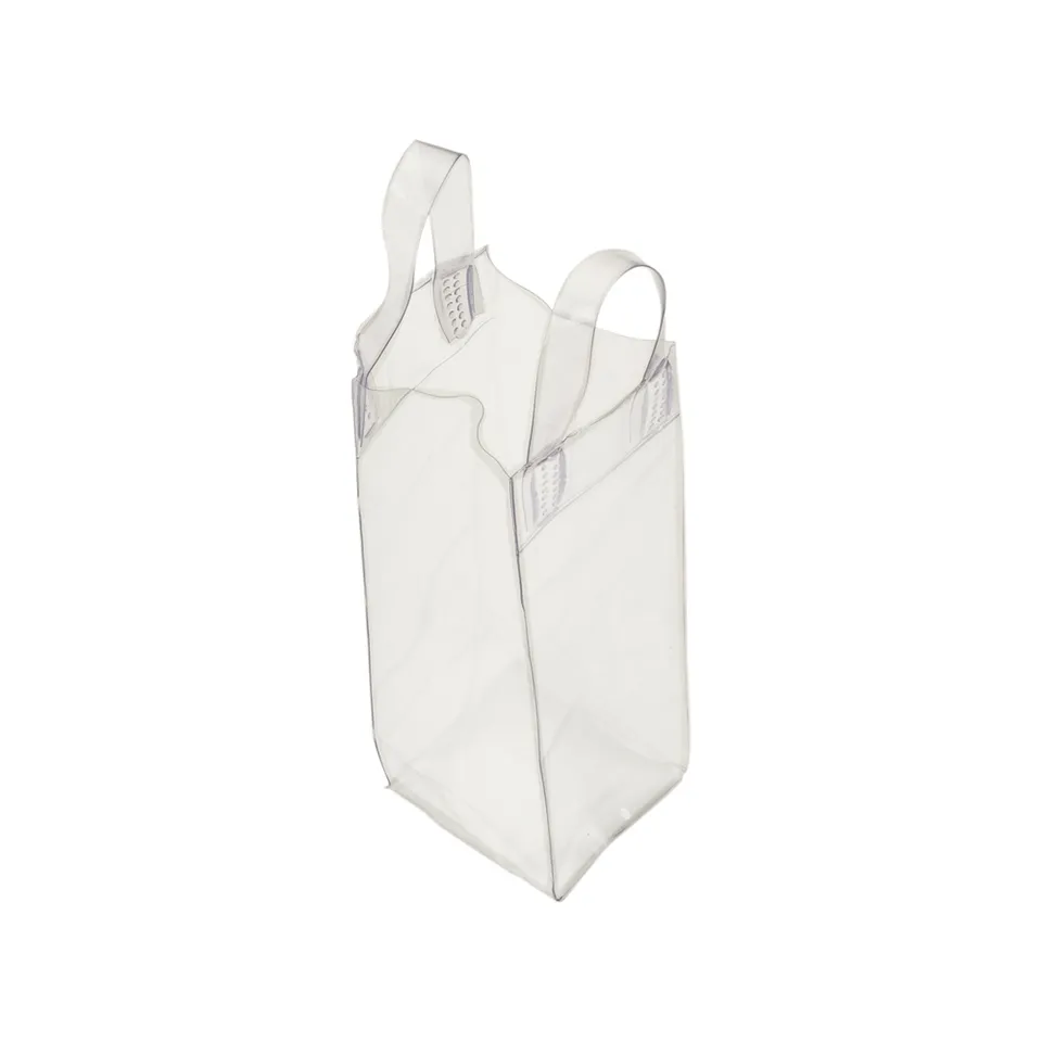 Sacola bag de gelo para bebidas personalizada na cor transparente