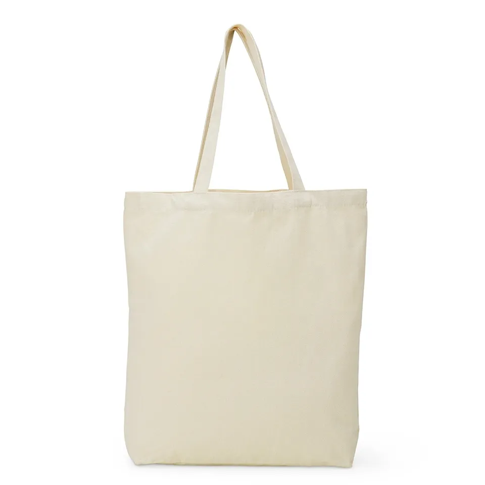 Sacola ecobag de algodão personalizada 42 × 42 cm na cor bege