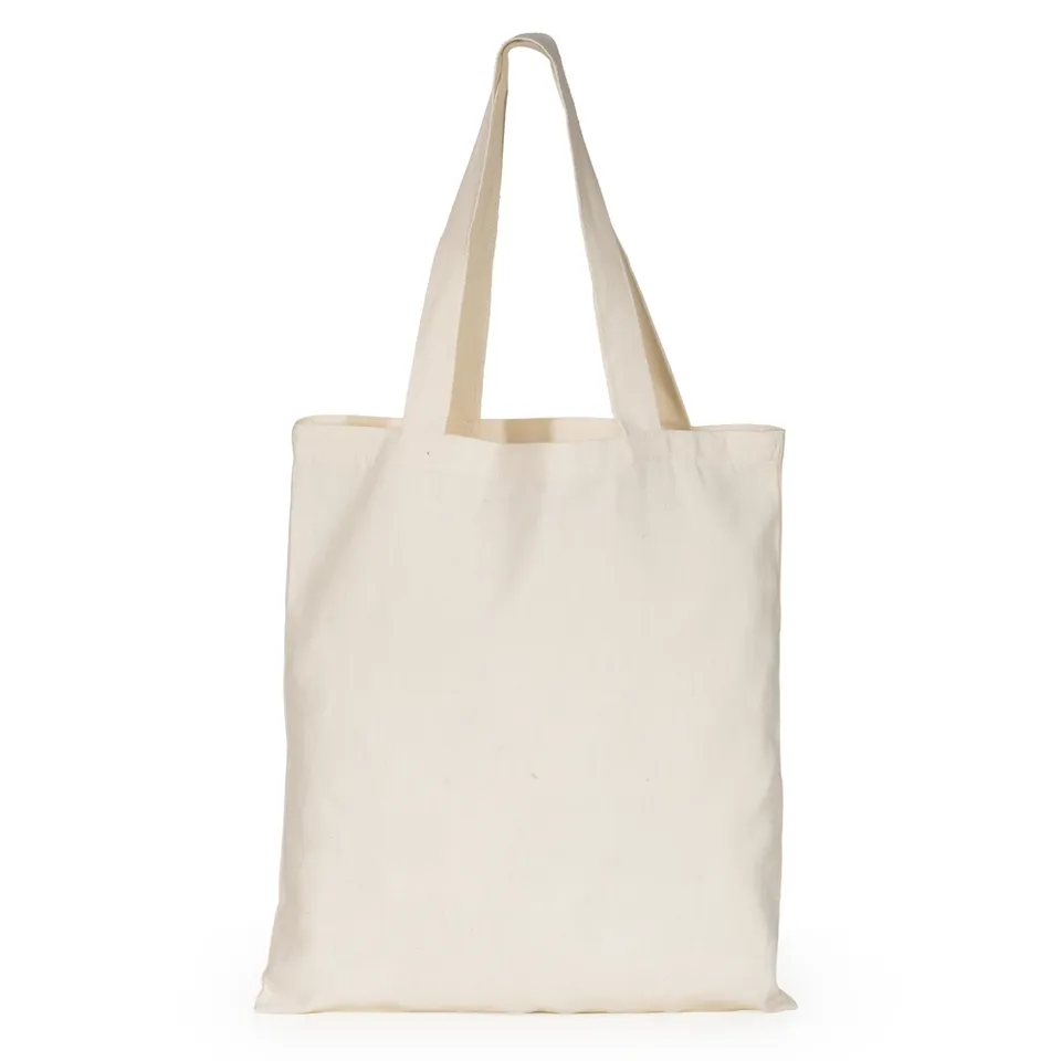 Sacola ecobag de algodão personalizada na cor bege