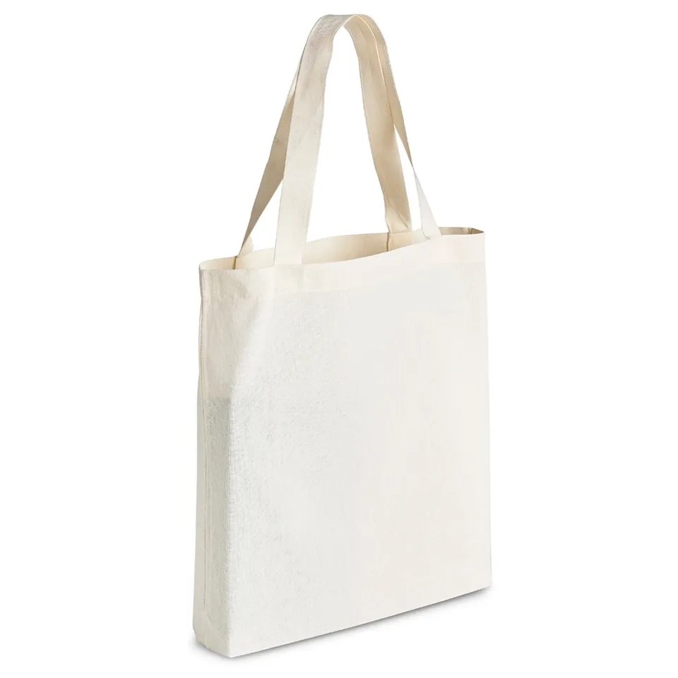 Sacola ecobag de algodão personalizada na cor bege