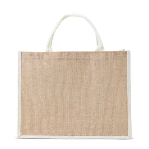 Sacola ecobag de juta grande personalizada