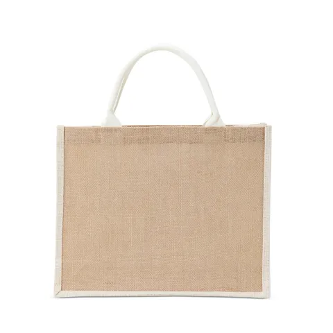 Sacola ecobag de juta pequena personalizada