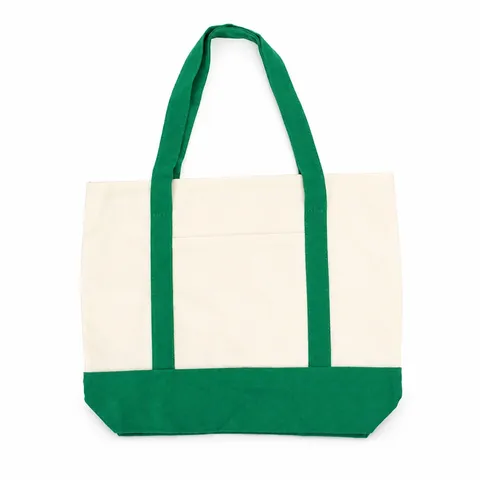 Sacola ecobag de lona personalizada impermeável com bolso frontal