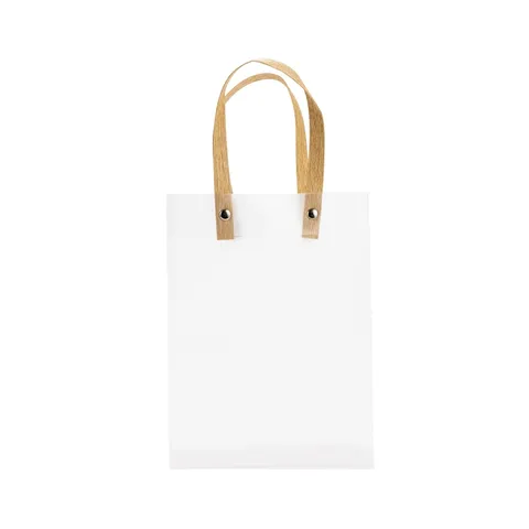 Sacola plástica personalizada fosca 20 × 15 cm