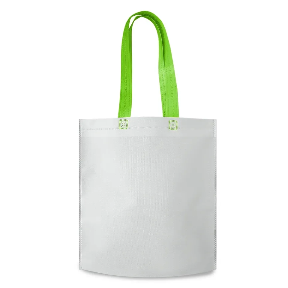 Sacola TNT personalizada biodegradável na cor branco