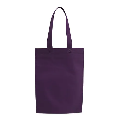Sacola TNT personalizada impermeável roxo