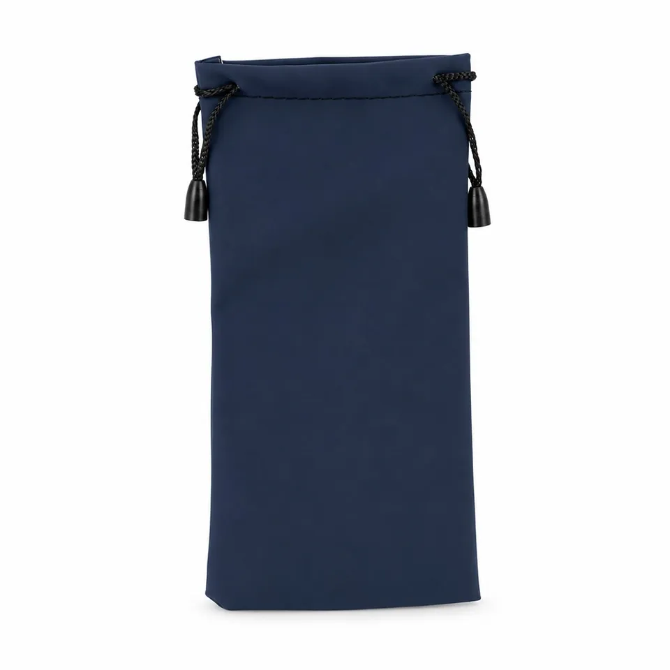 Saquinho óculos PU na cor azul