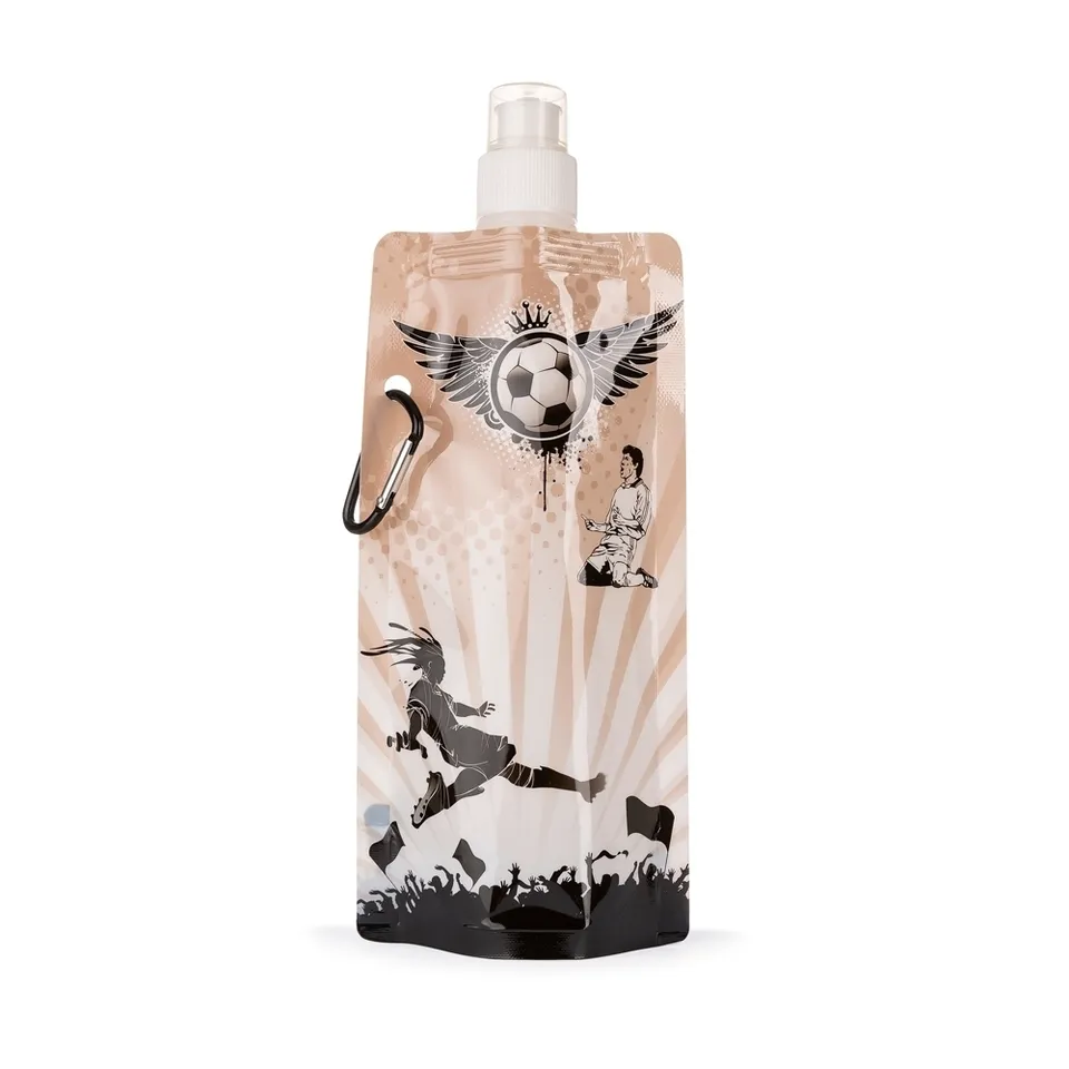 Squeeze futebol personalizado 450 ml na cor prata