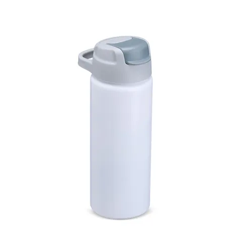 Squeeze de alumínio personalizado 600 ml com canudo e bico (cód. 18921)