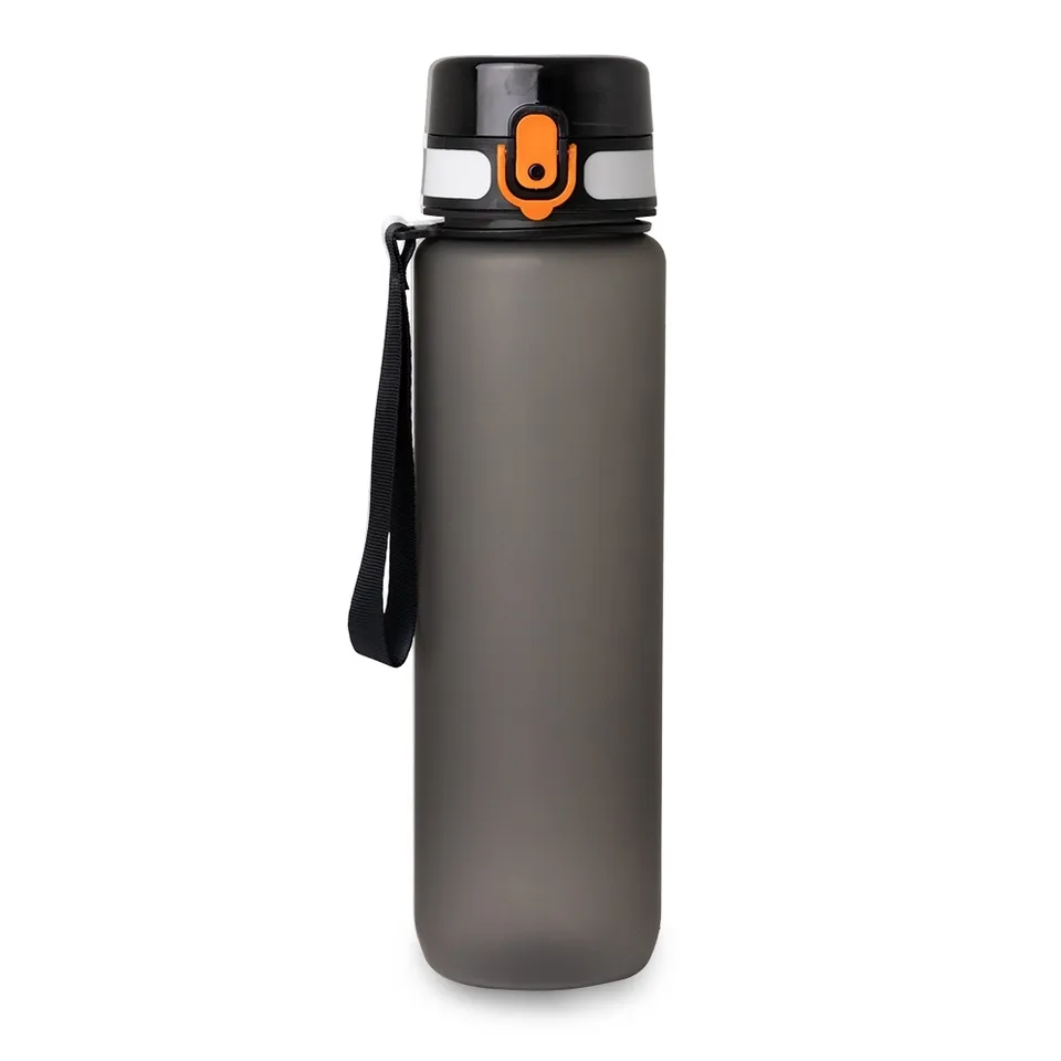 Squeeze plástico personalizado 1 litro com alça na cor preto