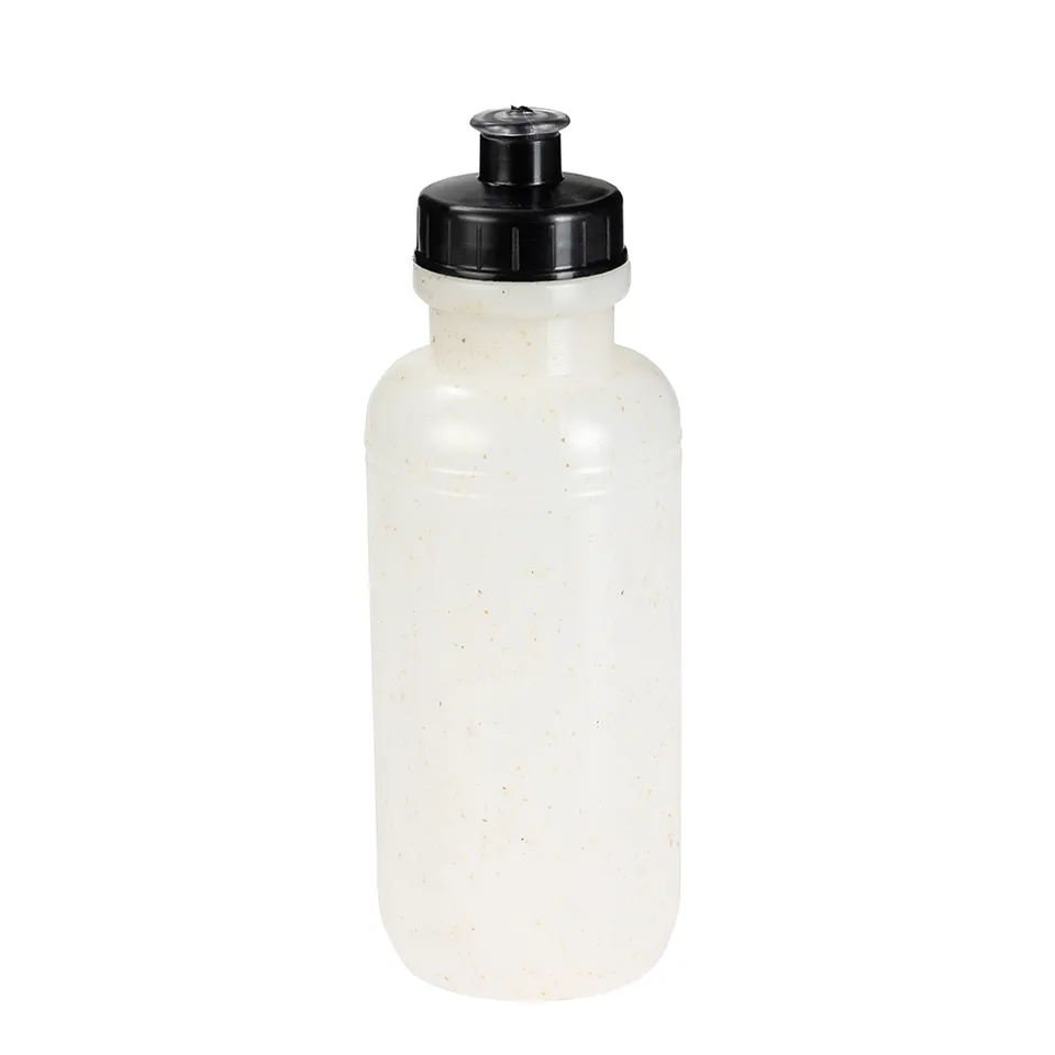 Squeeze plástico personalizado 500 ml emborrachado com bico na cor branco