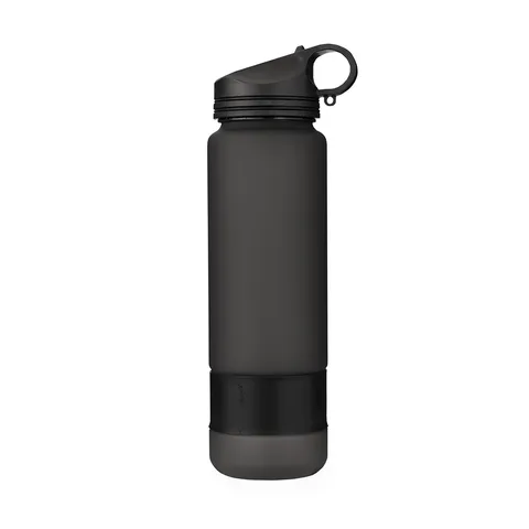 Squeeze plástico personalizado 900 ml com canudo e marcação de volume