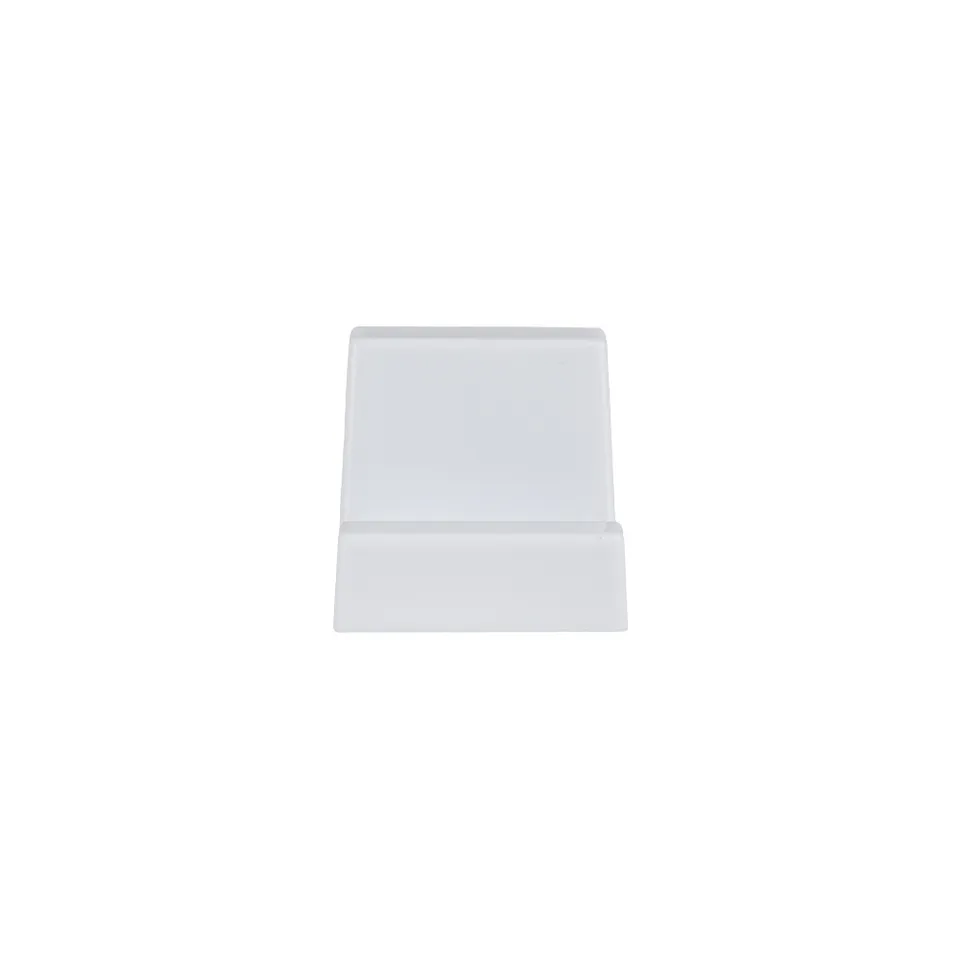 Suporte para celular de acrílico personalizado na cor branco