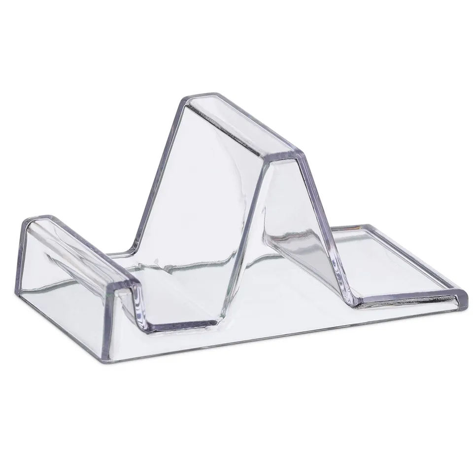 Suporte para celular de acrílico personalizado na cor transparente