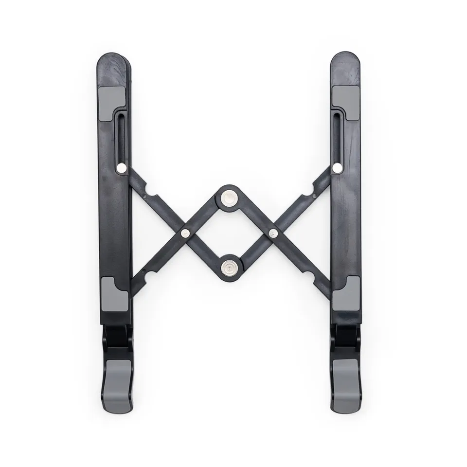 Suporte para notebook retrátil personalizado com vários ângulos 15,5 × 4,5 cm na cor preto