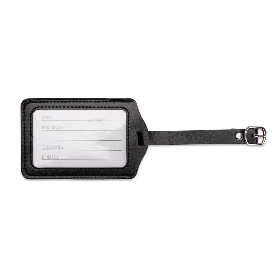 Tag identificador de bagagem na cor preto