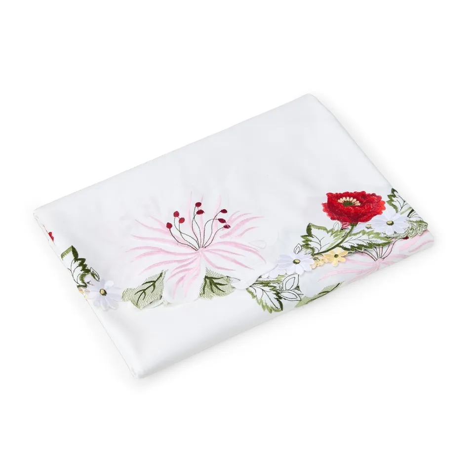 Toalha mesa red. 1,8 m x 1,8 m na cor branco