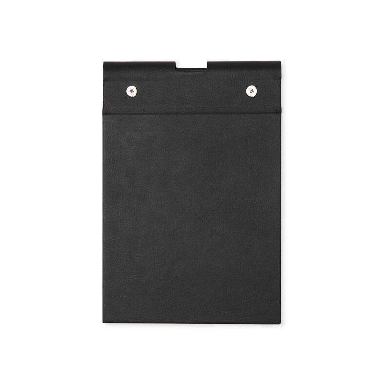 BLOCO DE ANOTAÇÕES EM COURO SINTÉTICO E PORTA CANETA