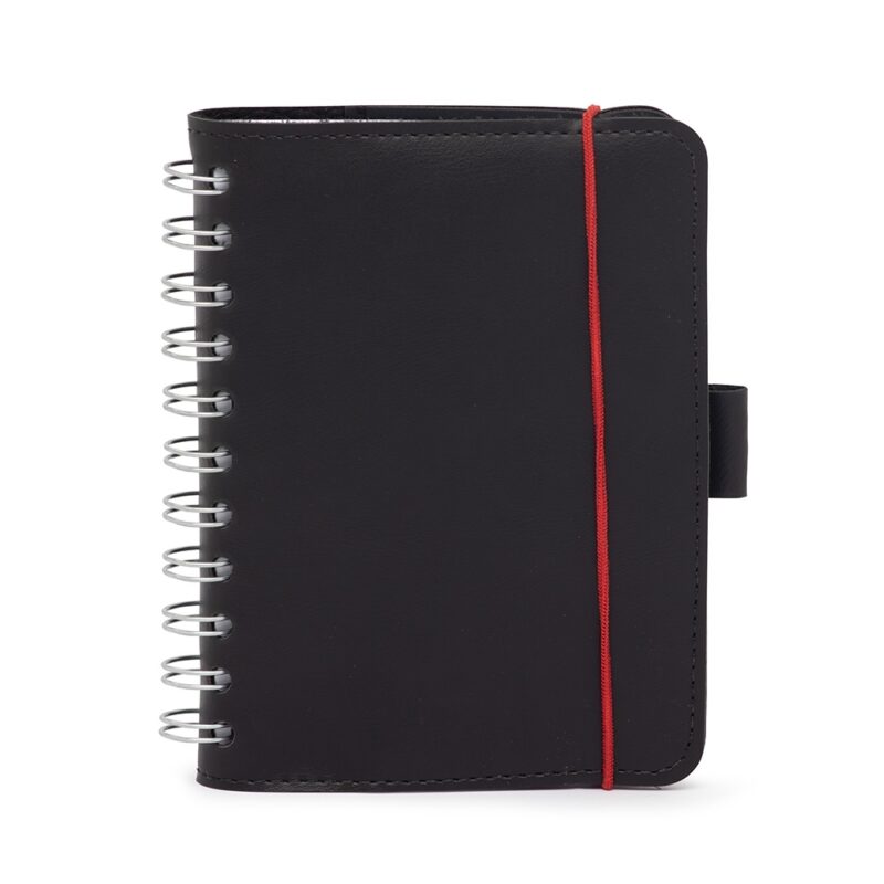 CADERNETA DE COURO SINTÉTICO