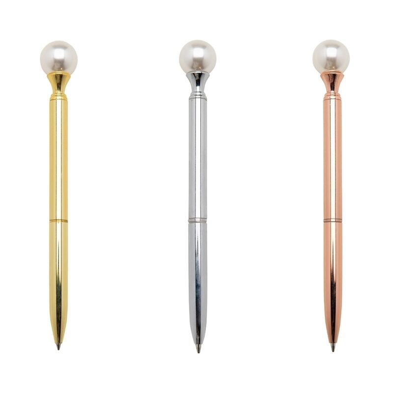 CANETA METAL PÉROLA