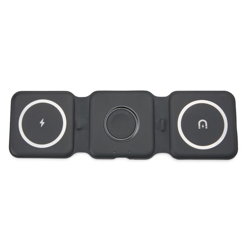 CARREGADOR SEM FIO MAGNÉTICO TRIPLO PARA APPLE