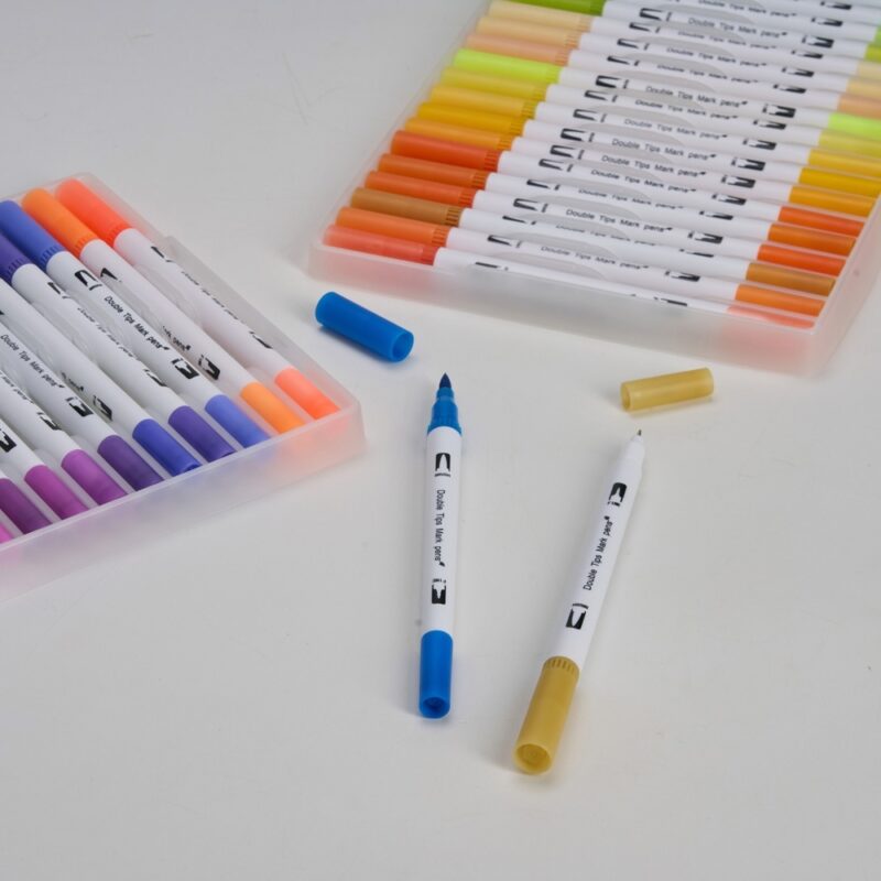 KIT CANETINHAS PONTA DUPLA 72 CORES