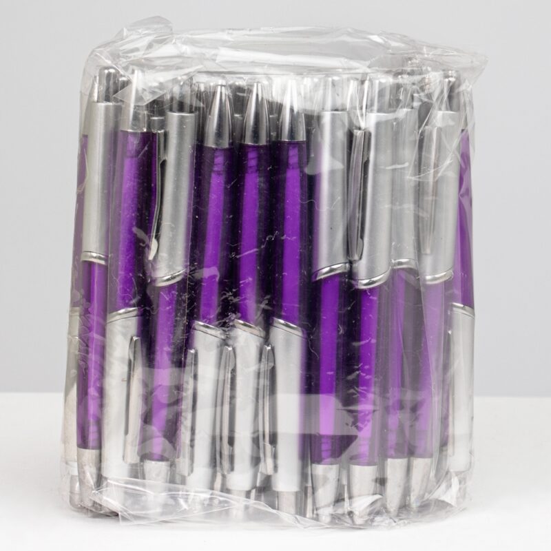 PACOTE COM 50 PÇS CANETA PLÁSTICA