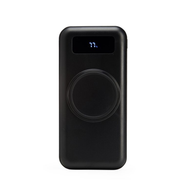 POWER BANK 10.000MAH COM CARREGAMENTO VIA INDUÇÃO OU VIA CABO