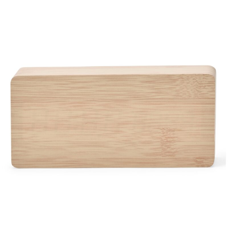 RELÓGIO DESPERTADOR DE MADEIRA COM PAINEL LED