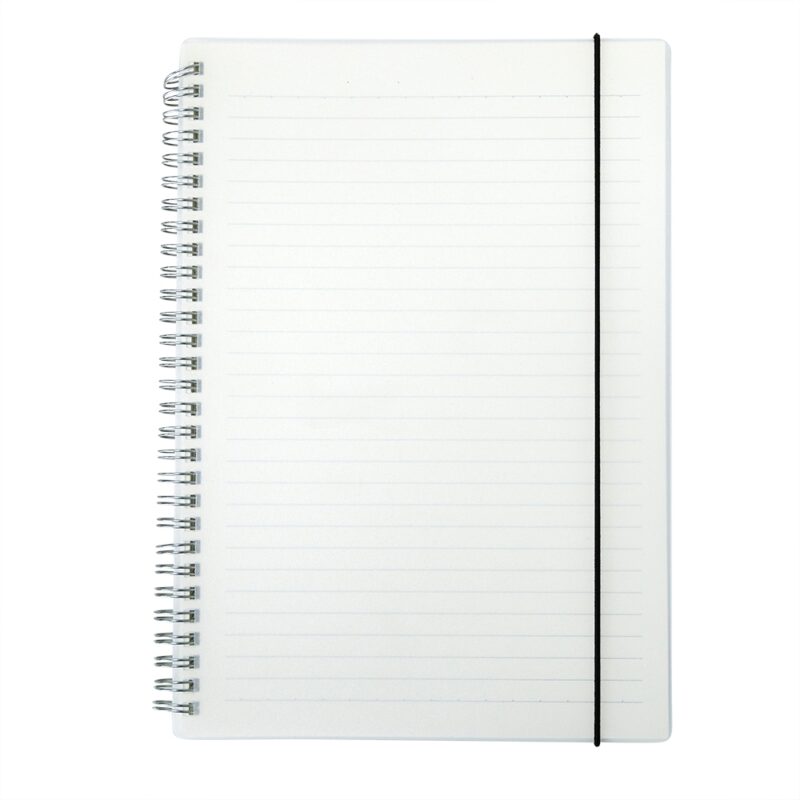 CADERNO COM CAPA PLÁSTICA