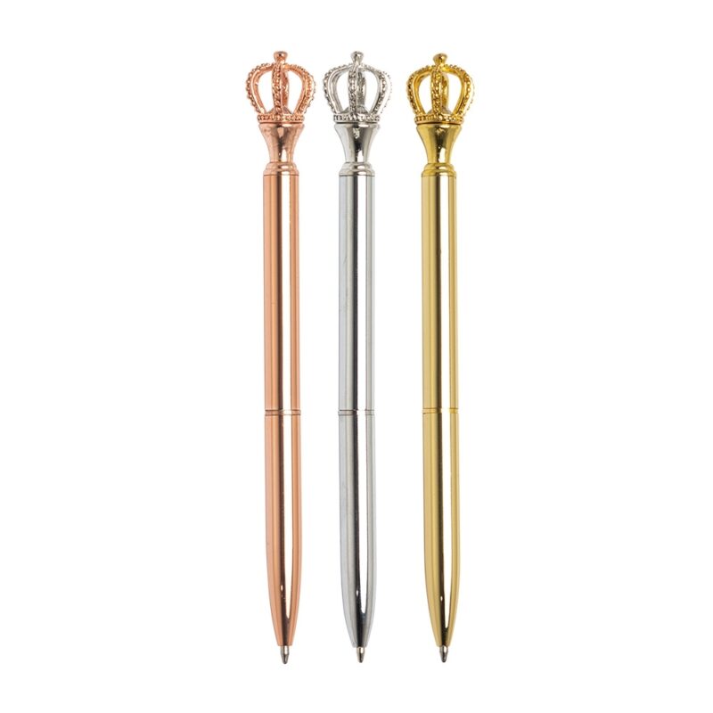 CANETA METAL COROA