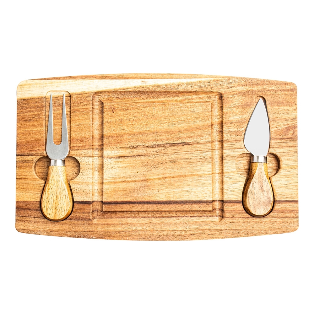 KIT QUEIJO 2 PÇS + TÁBUA QUADRADA - Imagem 2