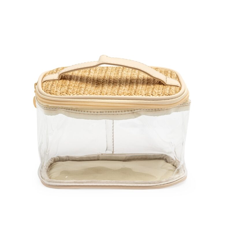 NÉCESSAIRE PVC E PALHA