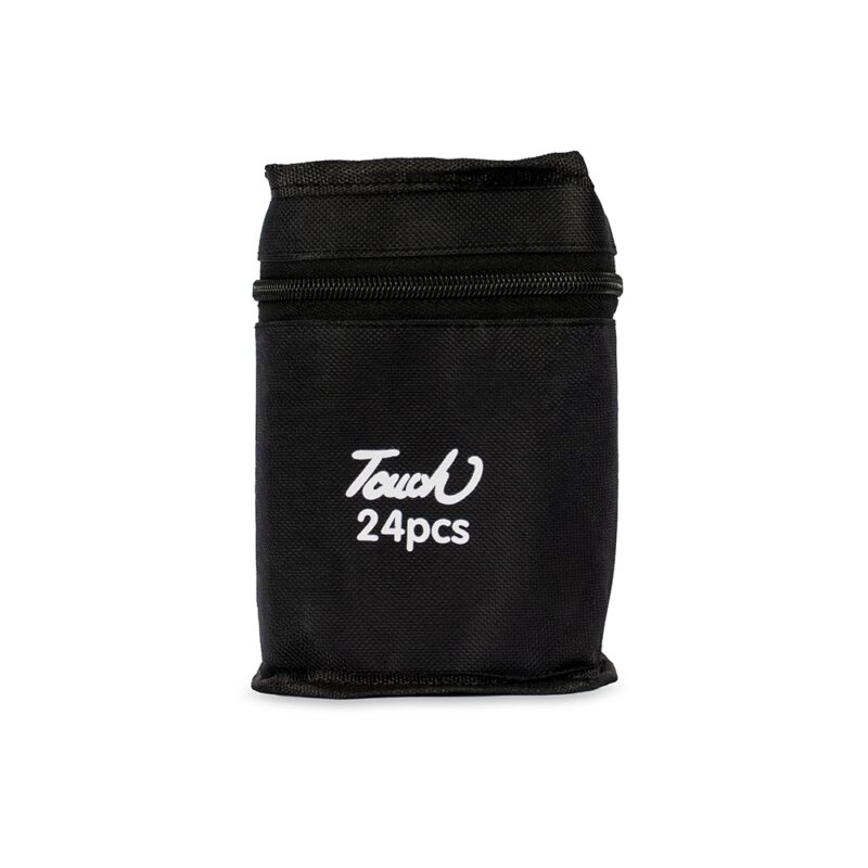 KIT CANETAS MARCADORAS PONTAS DUPLAS 24 CORES