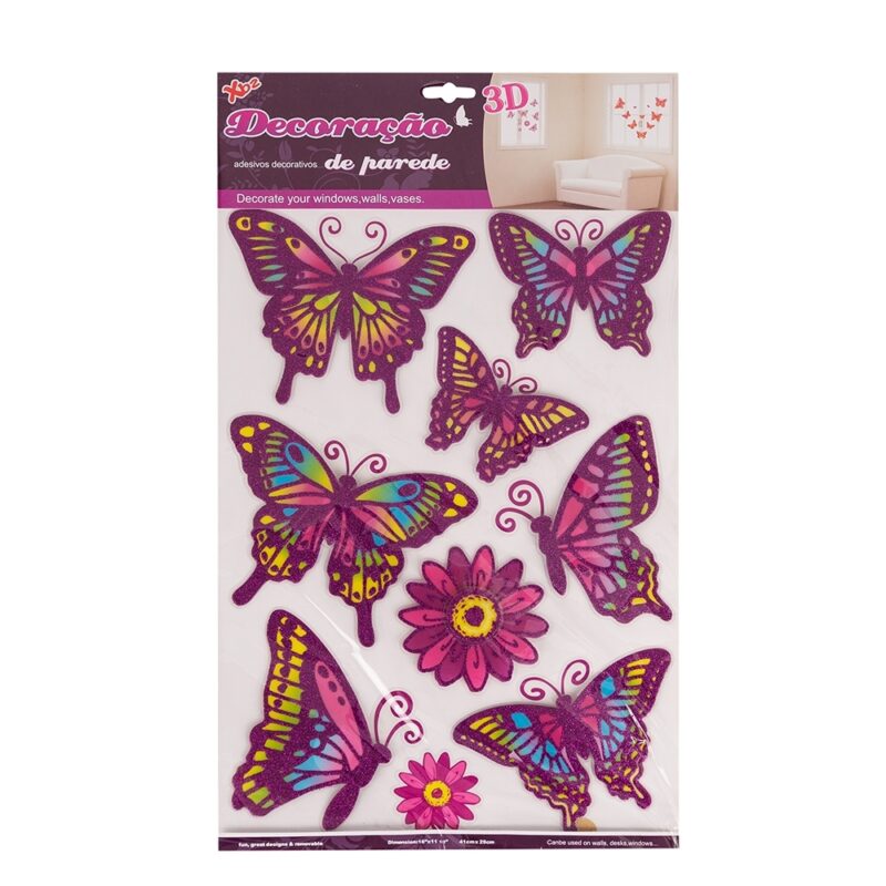 ADESIVO DECORATIVO BORBOLETAS