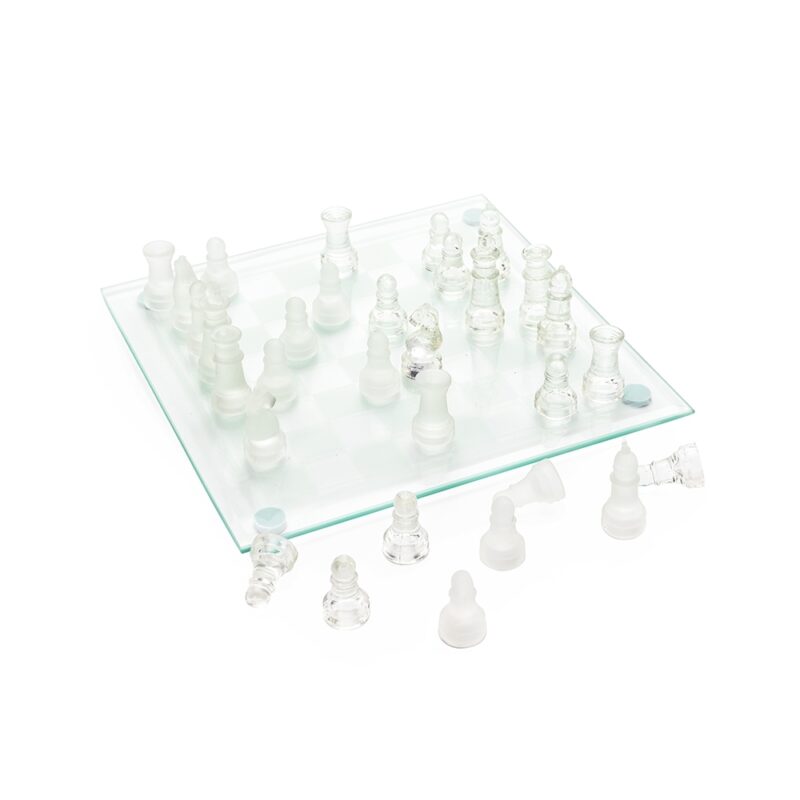 JOGO DE XADREZ DE VIDRO
